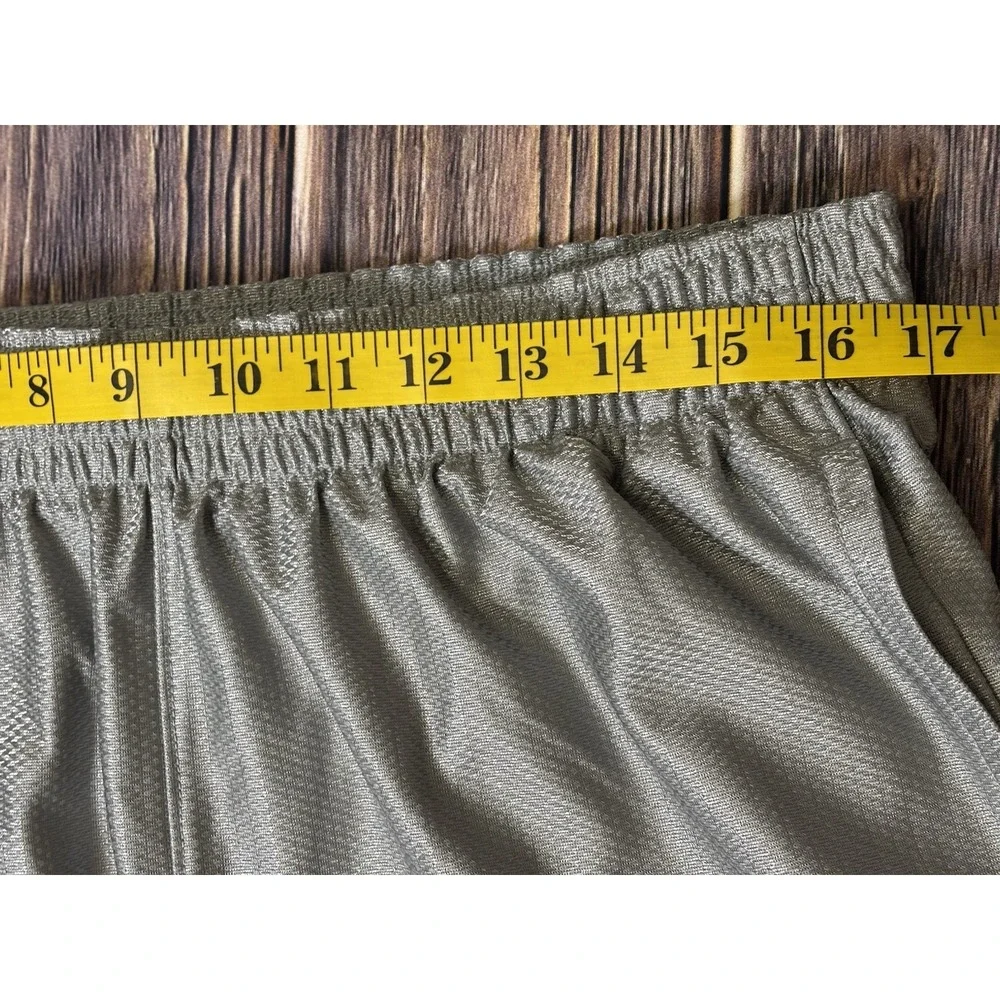 NIKE MENS GRAY BASKETBALL SHORTS SIZE XL 480400-070 GRAY POCKETS LINED